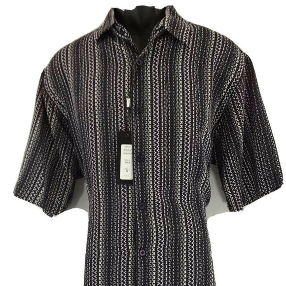 Bassiri S/S V-Neck Purple T-Shirt 219